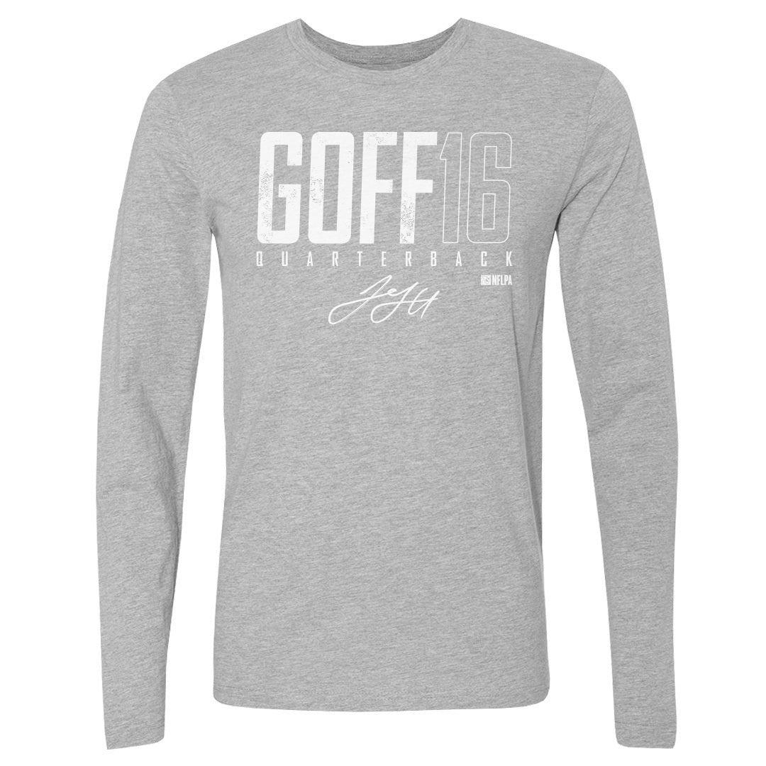 Jared Goff Men&#39;s Long Sleeve T-Shirt | 500 LEVEL