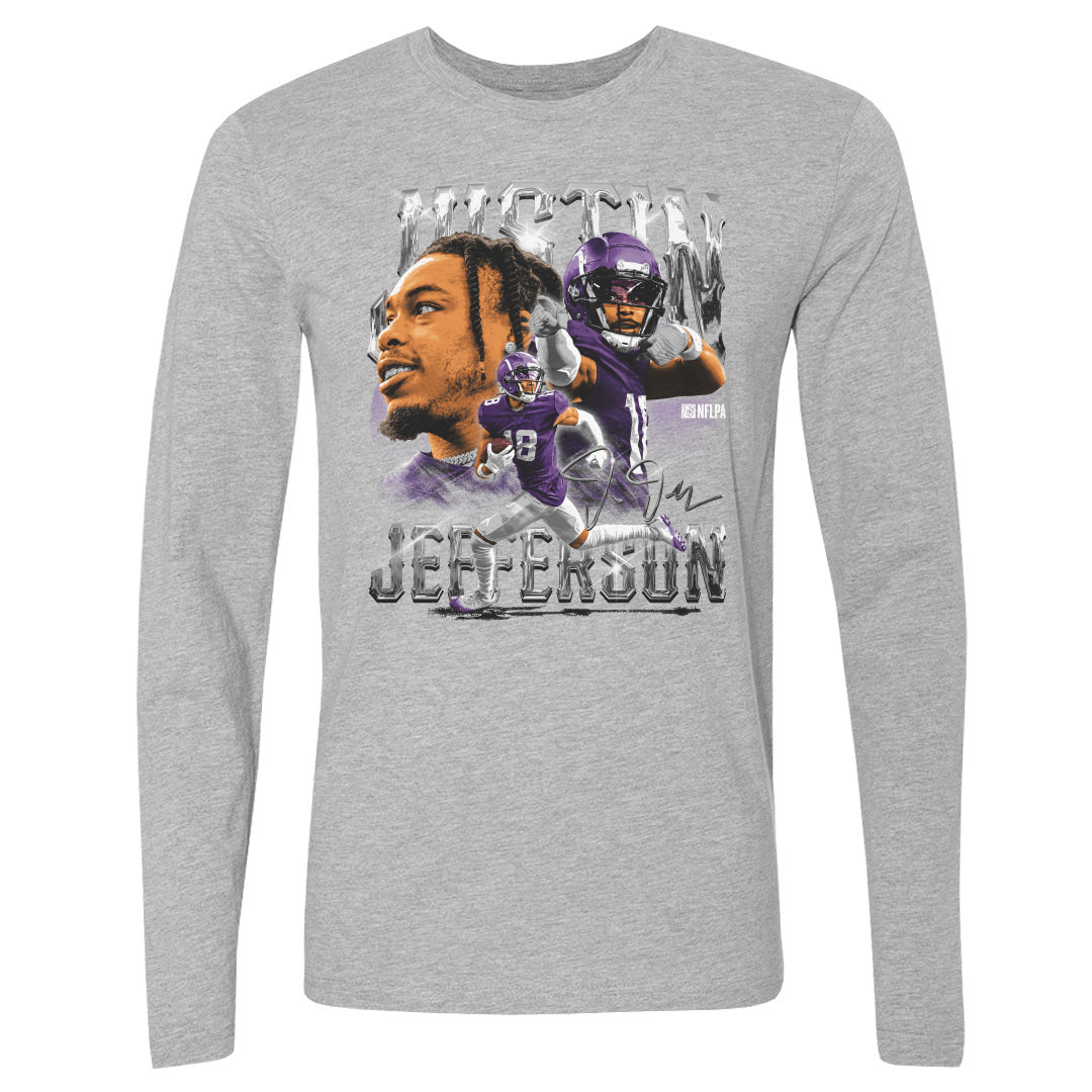 Justin Jefferson Men&#39;s Long Sleeve T-Shirt | 500 LEVEL