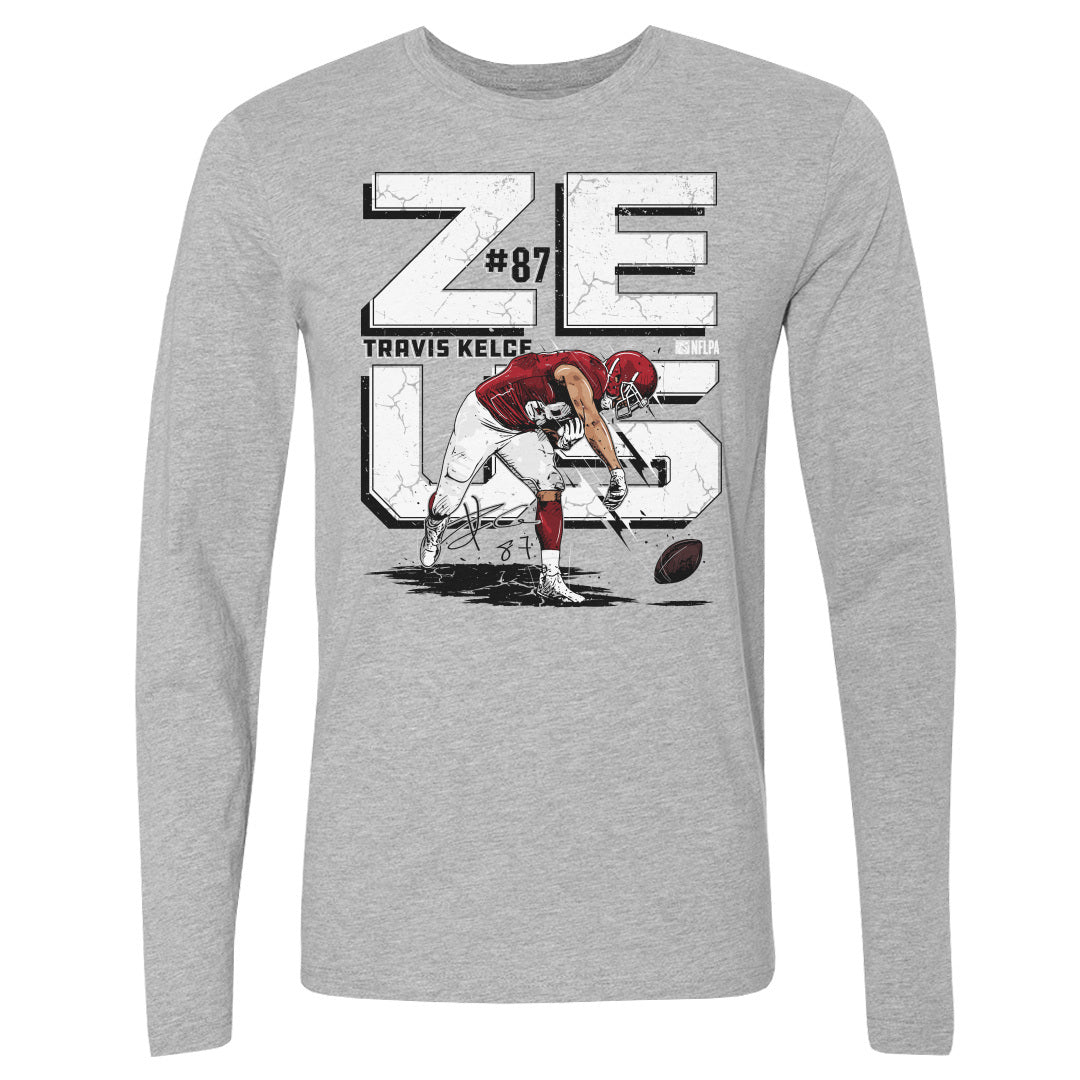 Travis Kelce Men&#39;s Long Sleeve T-Shirt | 500 LEVEL