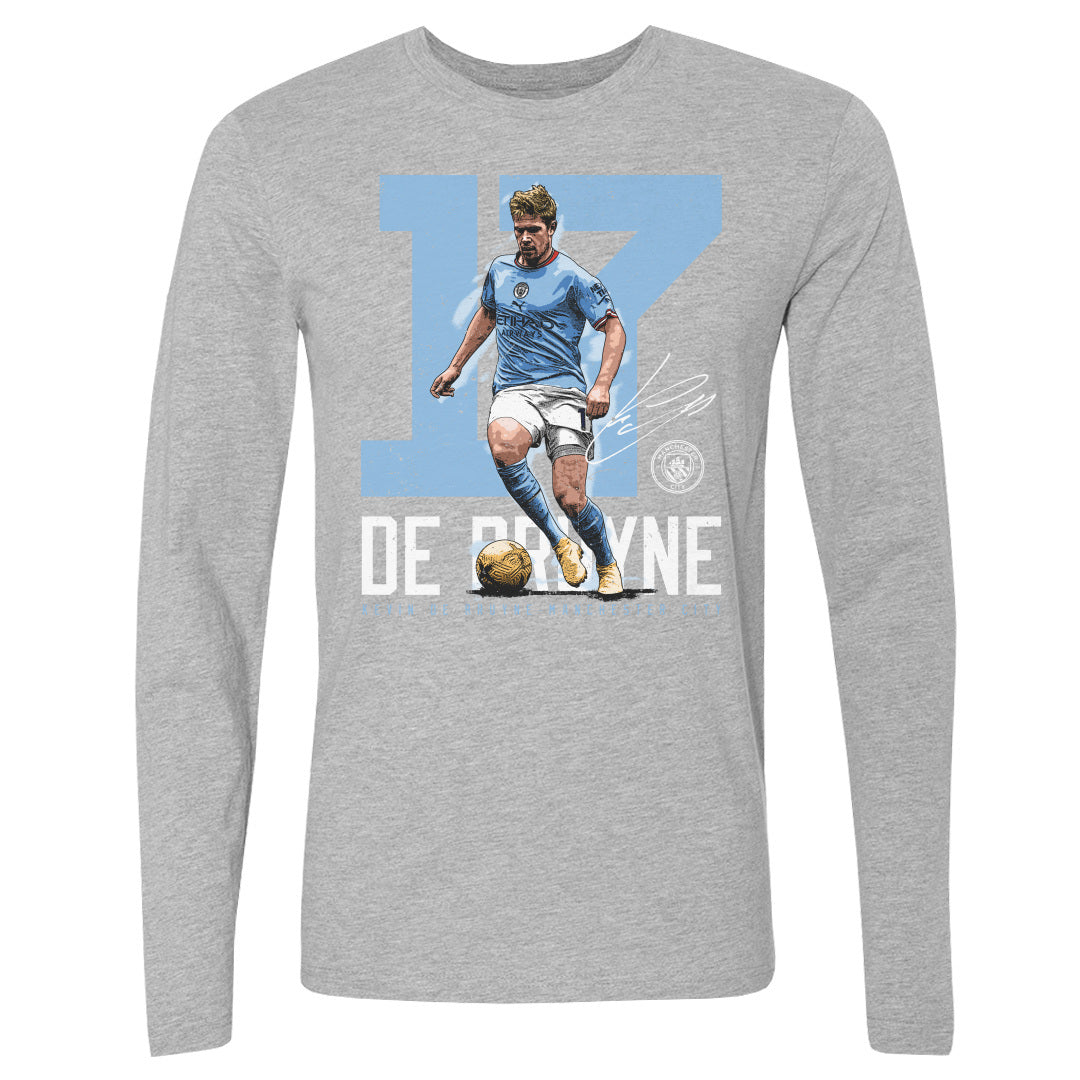Kevin De Bruyne Men&#39;s Long Sleeve T-Shirt | 500 LEVEL