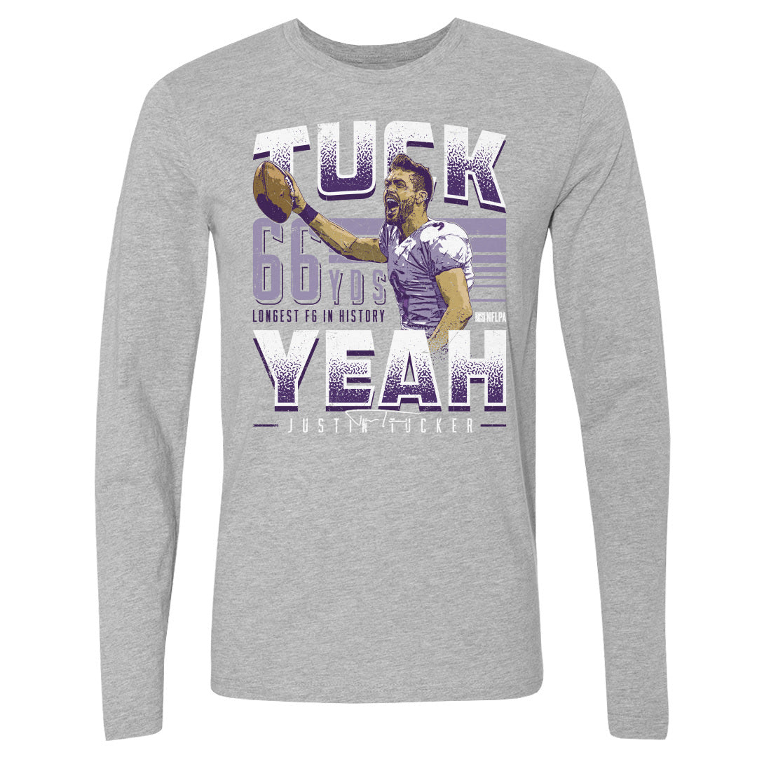 Justin Tucker Men&#39;s Long Sleeve T-Shirt | 500 LEVEL