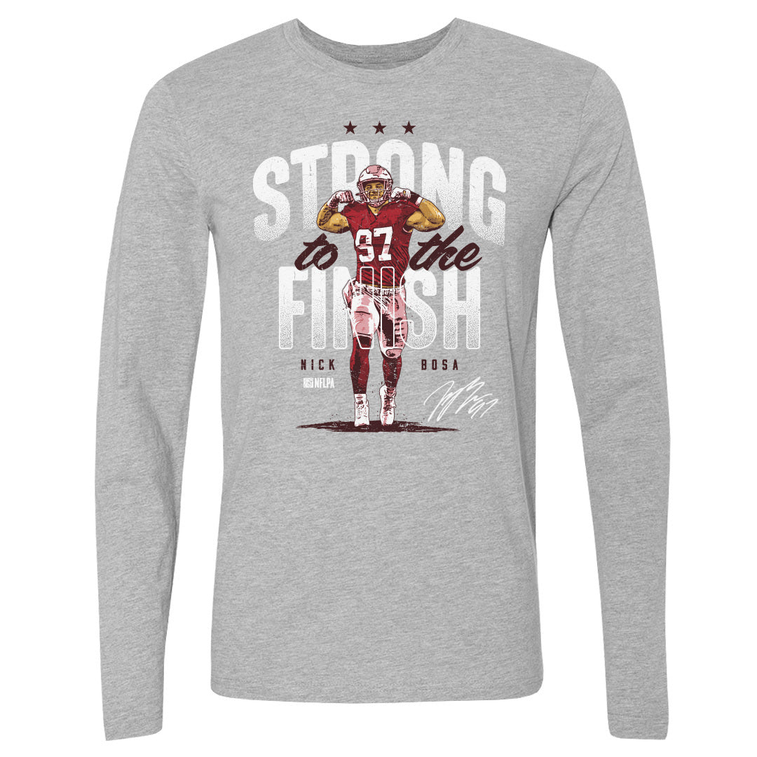 Nick Bosa Men&#39;s Long Sleeve T-Shirt | 500 LEVEL