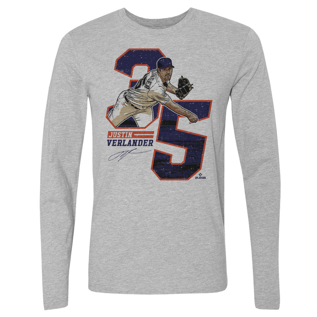 Justin Verlander Men&#39;s Long Sleeve T-Shirt | 500 LEVEL