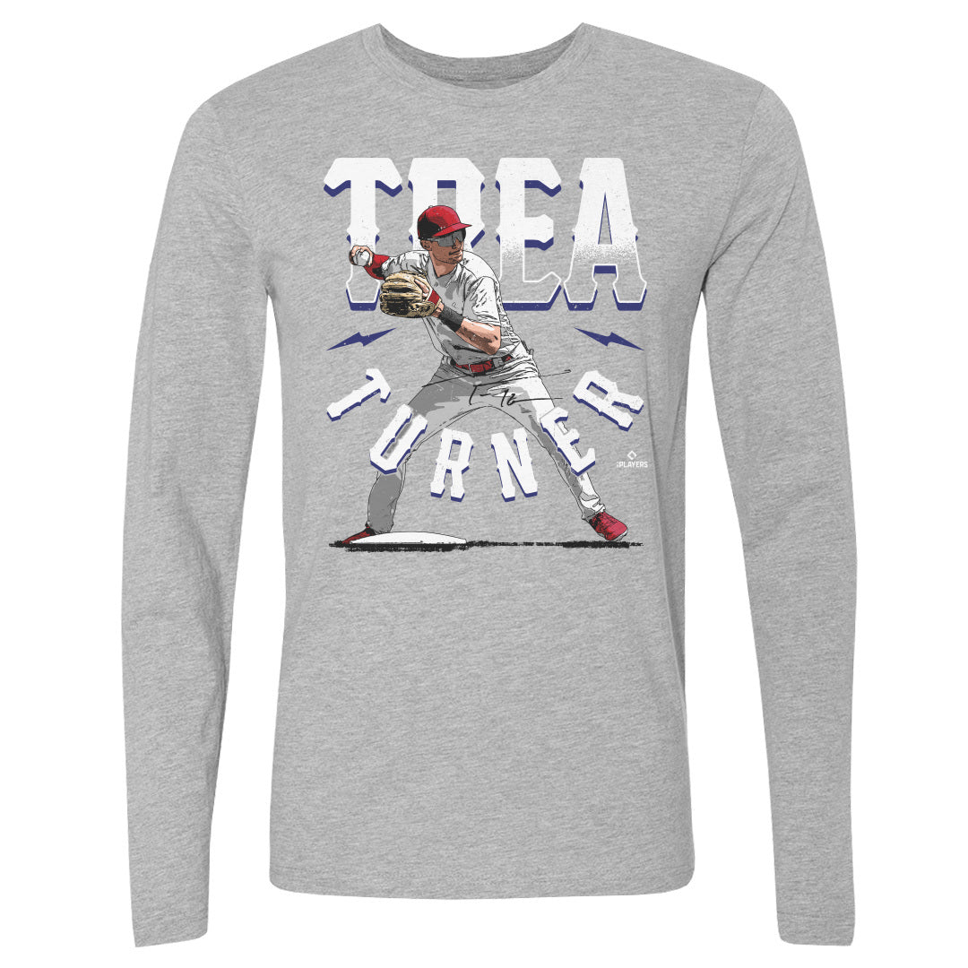 Trea Turner Men&#39;s Long Sleeve T-Shirt | 500 LEVEL