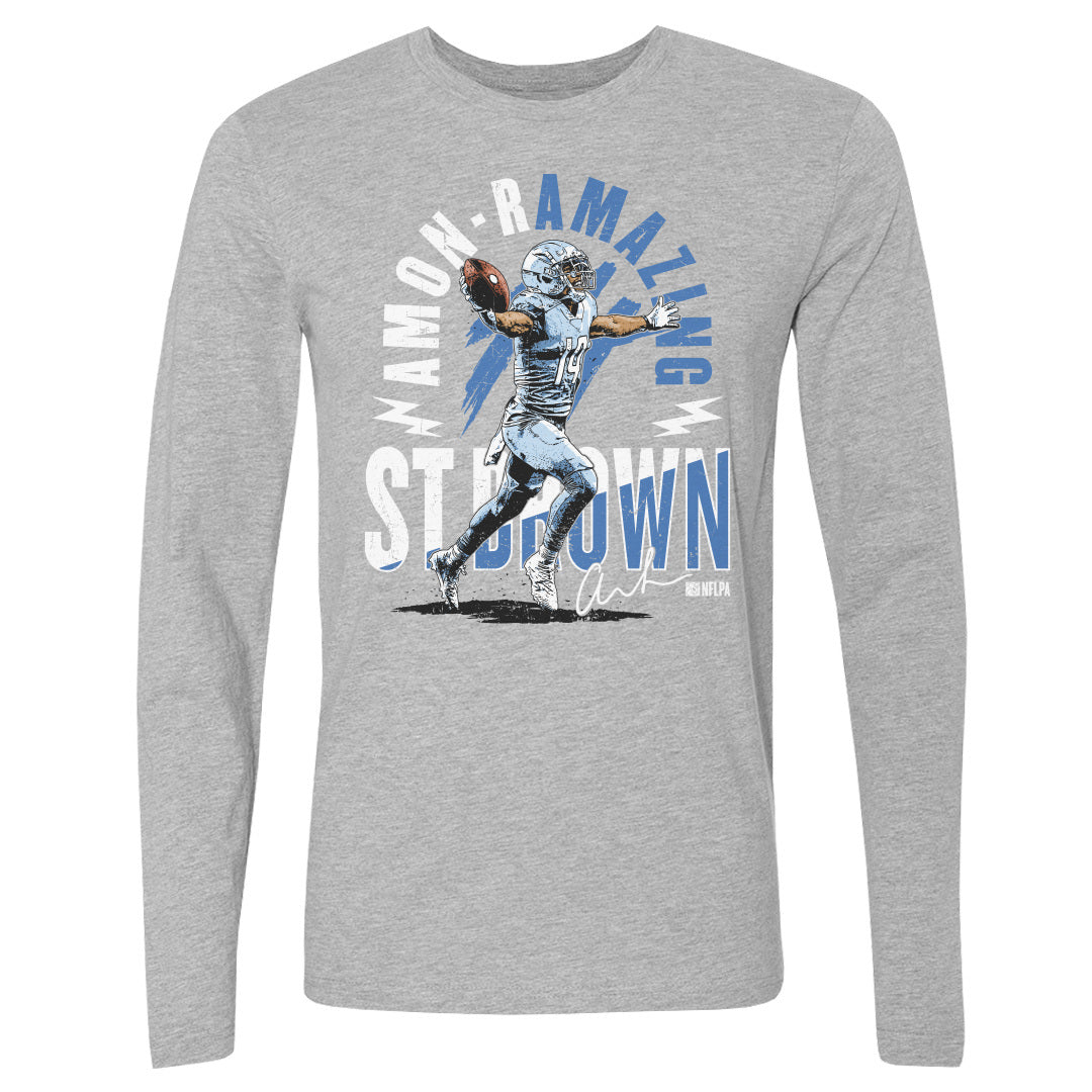 Amon-Ra St. Brown Men&#39;s Long Sleeve T-Shirt | 500 LEVEL