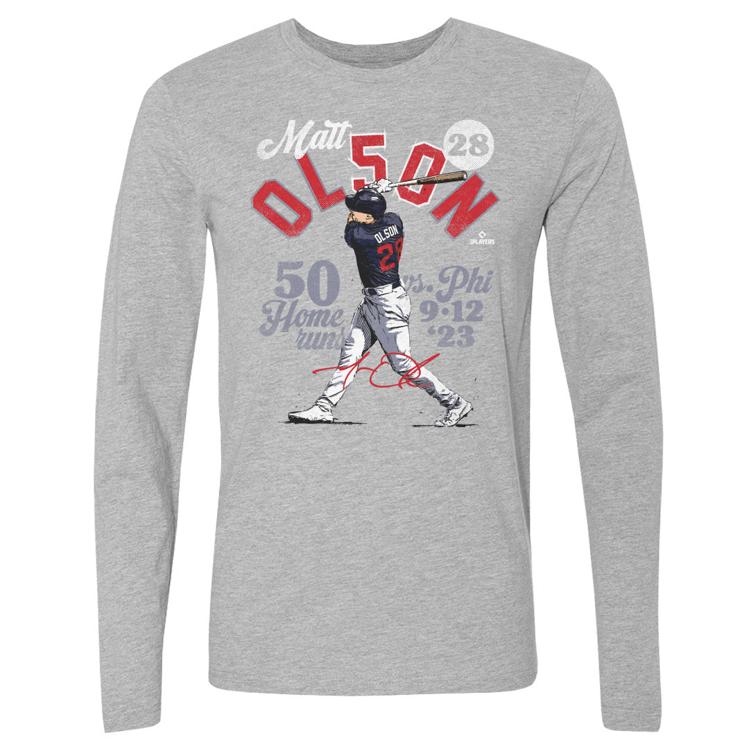 Matt Olson Atlanta 50 homers baseball signature shirt, hoodie, sweater and  long sleeve