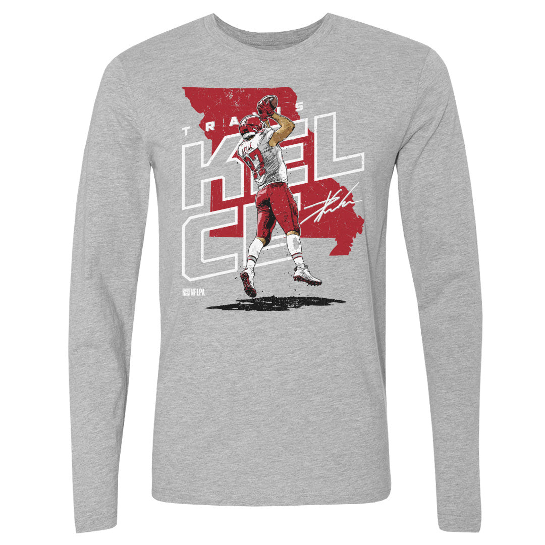 Travis Kelce Men&#39;s Long Sleeve T-Shirt | 500 LEVEL