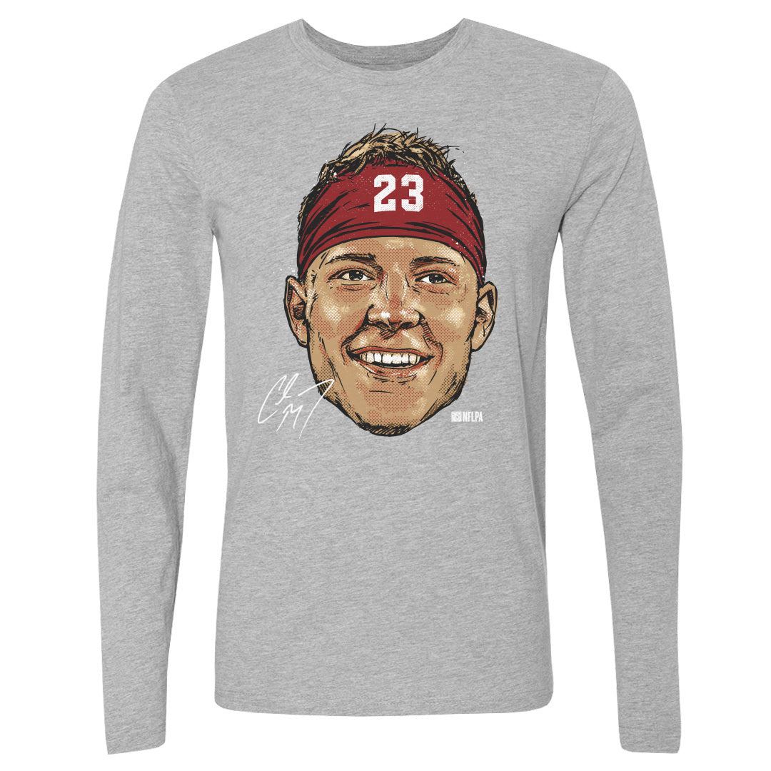 Christian McCaffrey Men&#39;s Long Sleeve T-Shirt | 500 LEVEL