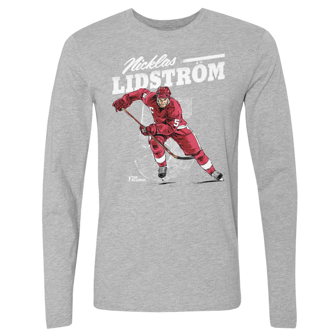 Nicklas Lidstrom Men&#39;s Long Sleeve T-Shirt | 500 LEVEL