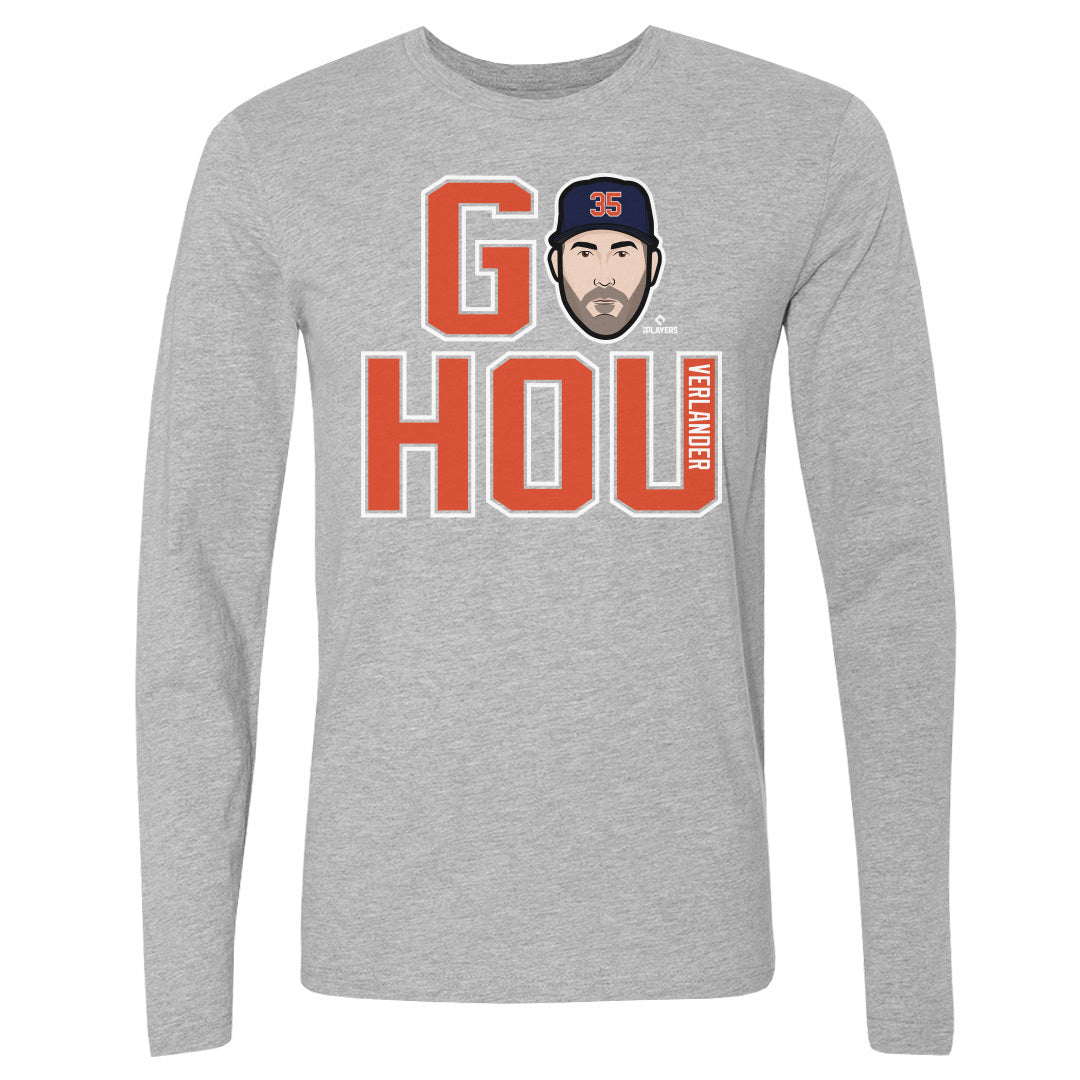 Justin Verlander Men&#39;s Long Sleeve T-Shirt | 500 LEVEL