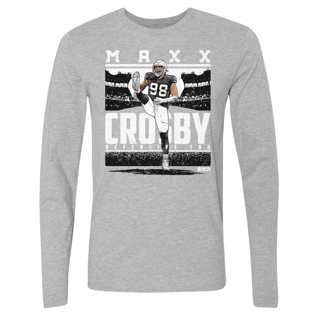 Maxx Crosby Men&#39;s Long Sleeve T-Shirt | 500 LEVEL