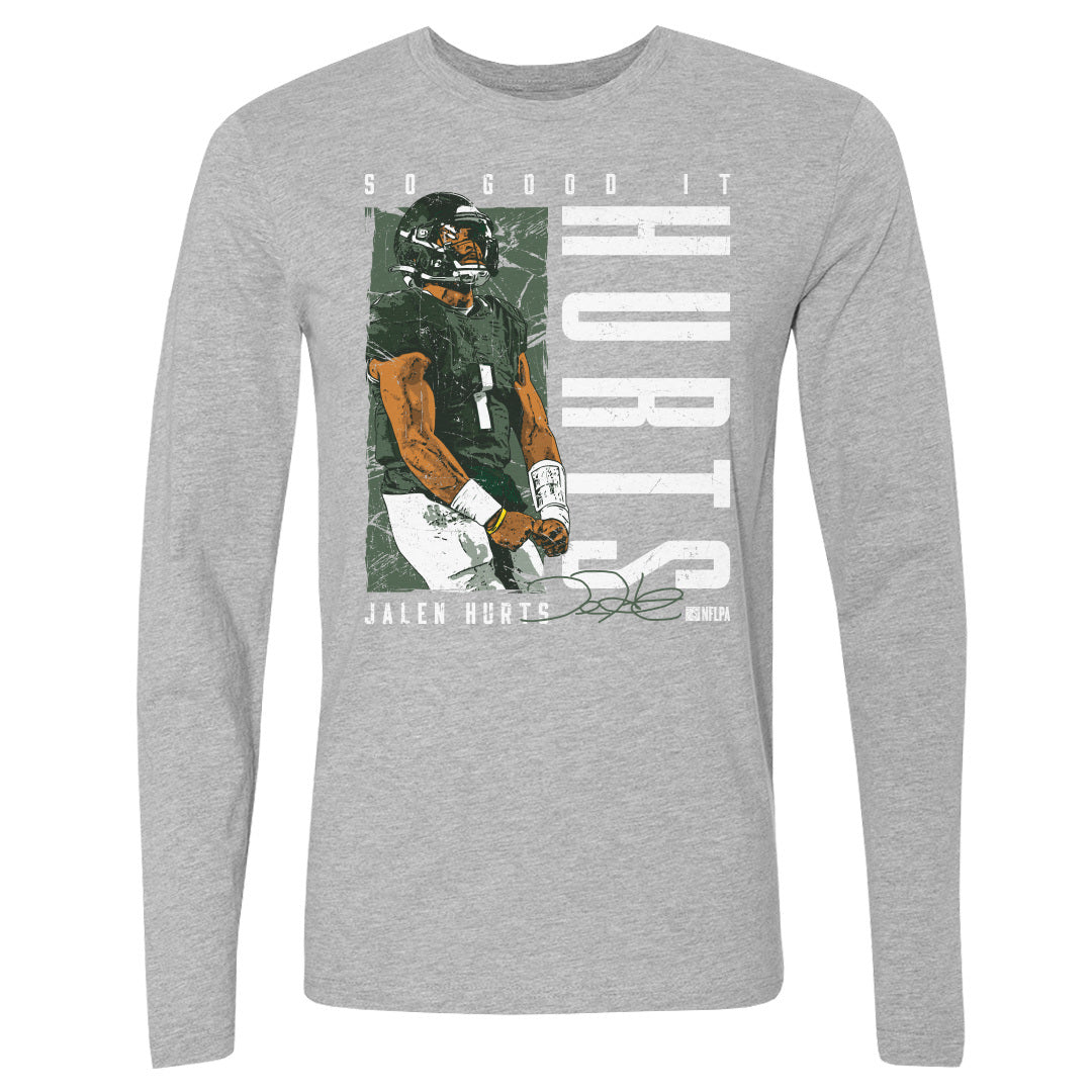 Jalen Hurts Men&#39;s Long Sleeve T-Shirt | 500 LEVEL