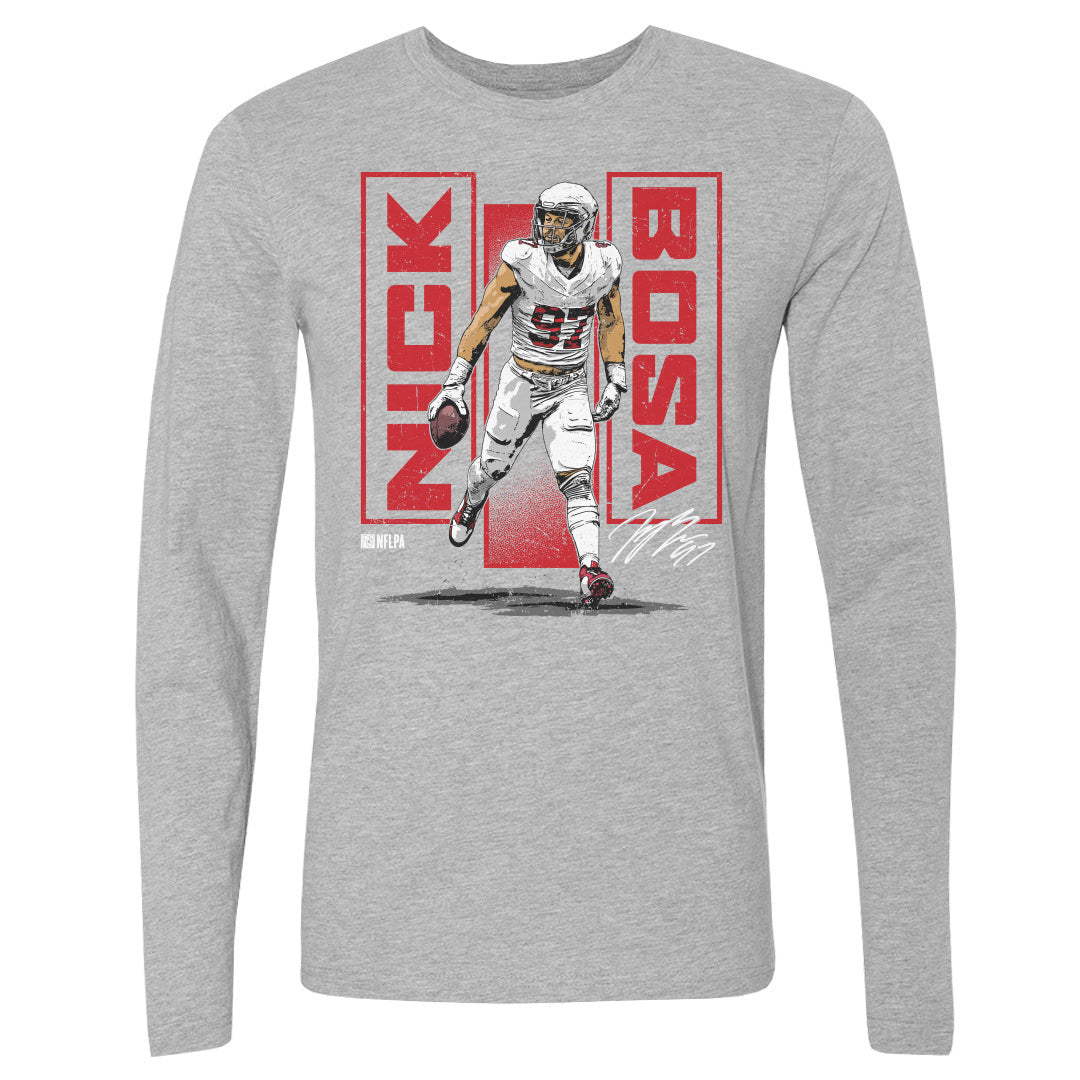 Nick Bosa Men&#39;s Long Sleeve T-Shirt | 500 LEVEL