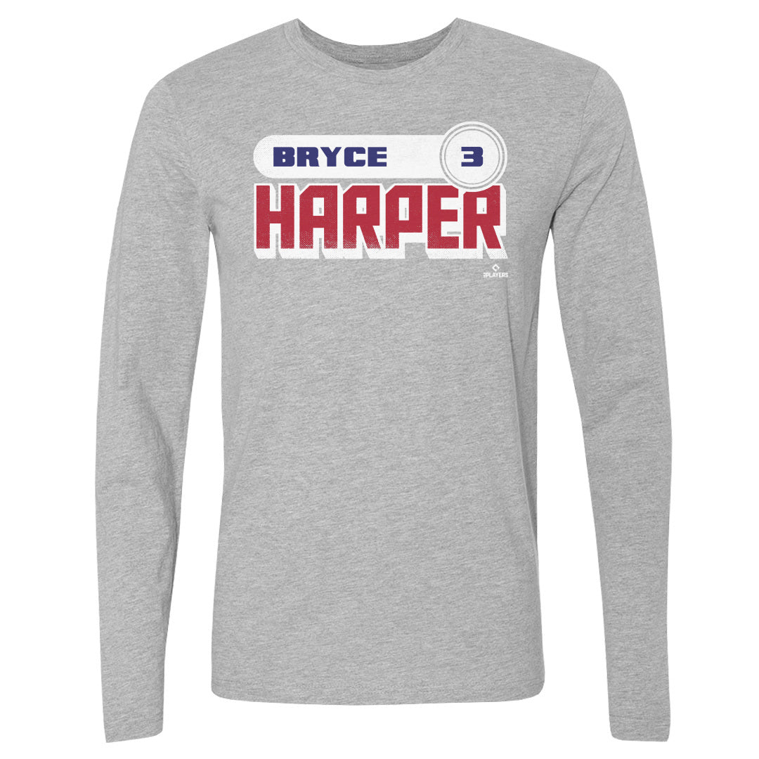 Bryce Harper Men&#39;s Long Sleeve T-Shirt | 500 LEVEL