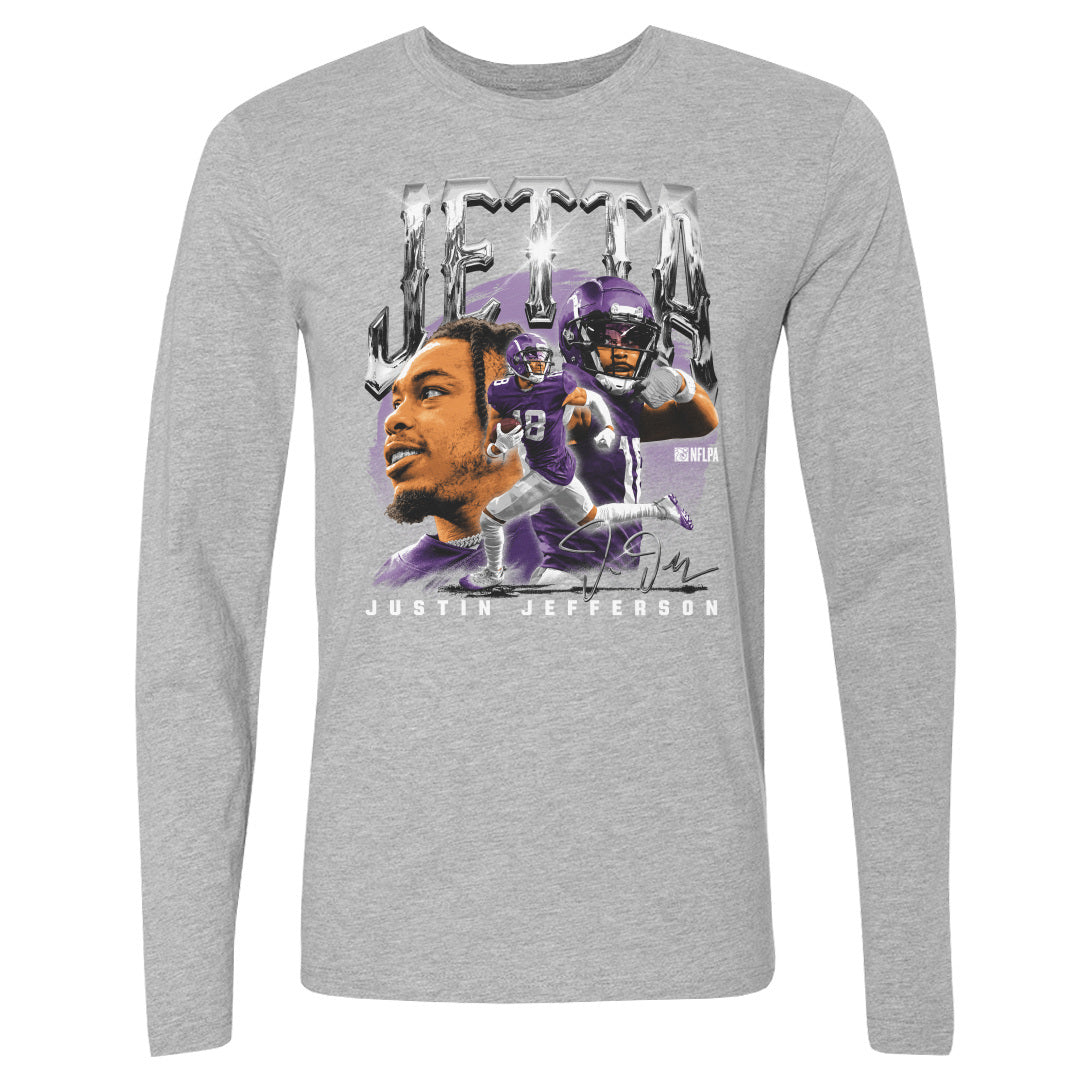 Justin Jefferson Men&#39;s Long Sleeve T-Shirt | 500 LEVEL