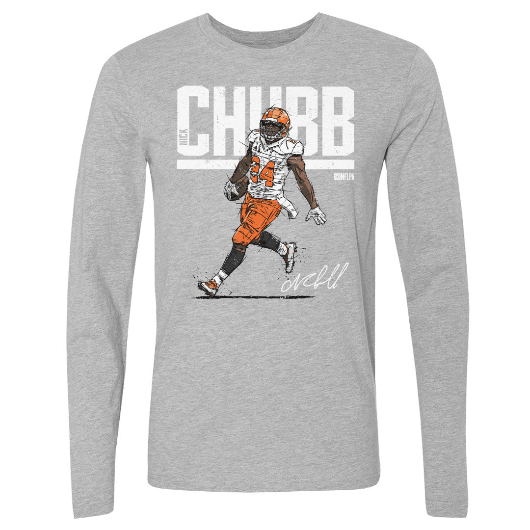 Nick Chubb Men&#39;s Long Sleeve T-Shirt | 500 LEVEL