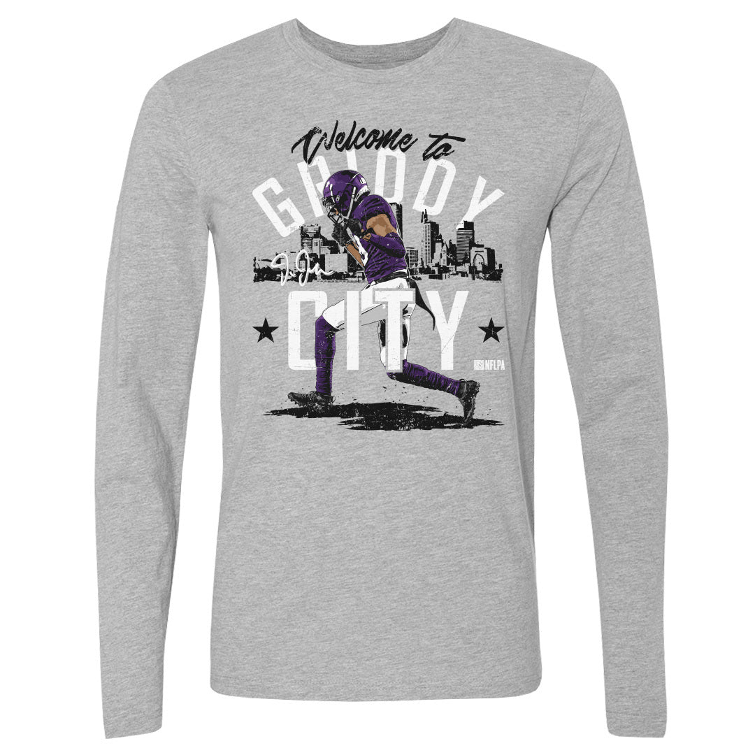 Justin Jefferson Men&#39;s Long Sleeve T-Shirt | 500 LEVEL