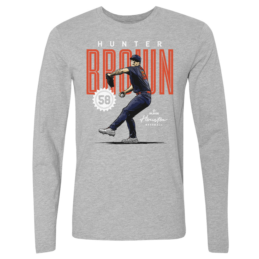 Hunter Brown Men&#39;s Long Sleeve T-Shirt | 500 LEVEL