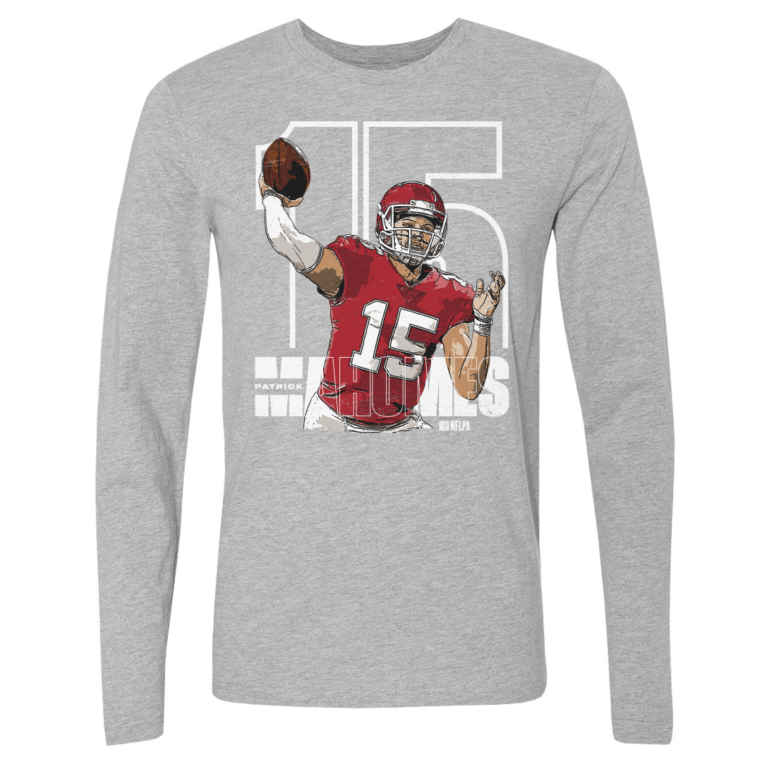 Patrick Mahomes Men's Long Sleeve T-Shirt 3601, Kansas City Football Men's  Long Sleeve T-Shirt