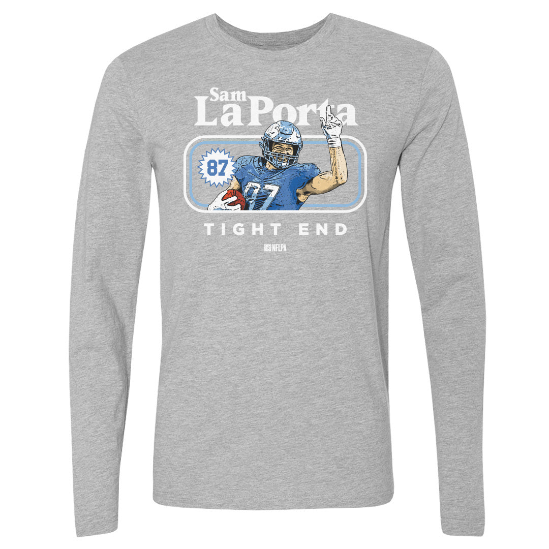 Sam LaPorta Men&#39;s Long Sleeve T-Shirt | 500 LEVEL