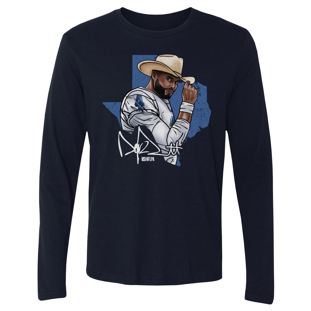 Dak Prescott Men&#39;s Long Sleeve T-Shirt | 500 LEVEL