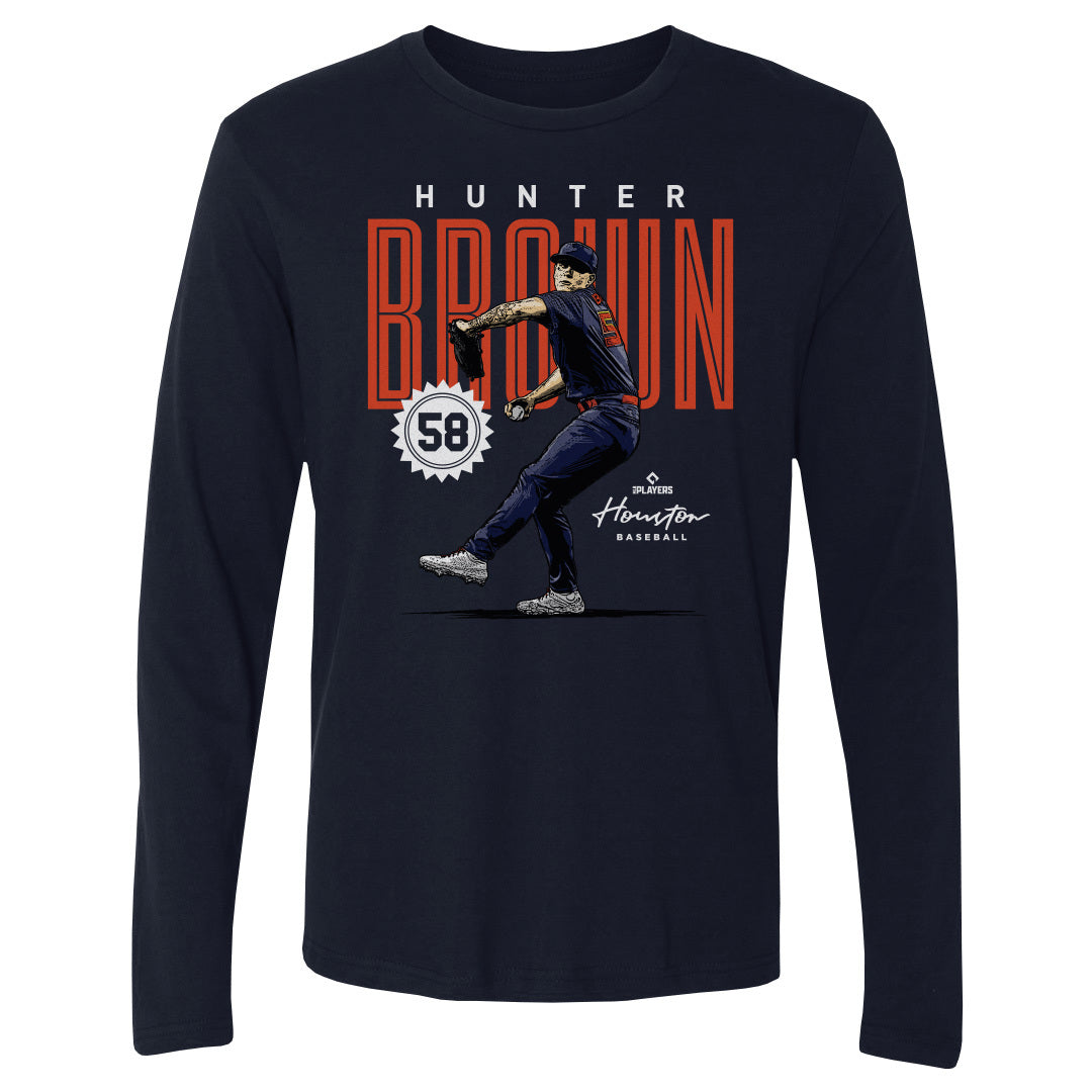 Hunter Brown Men&#39;s Long Sleeve T-Shirt | 500 LEVEL