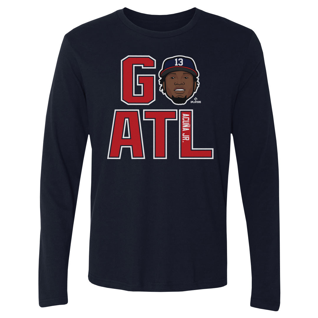 Ronald Acuna Jr. Men&#39;s Long Sleeve T-Shirt | 500 LEVEL