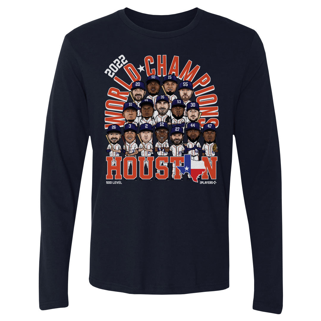 Jose Altuve Houston Baseball Halloween Name MLBPA Long Sleeve T-Shirt