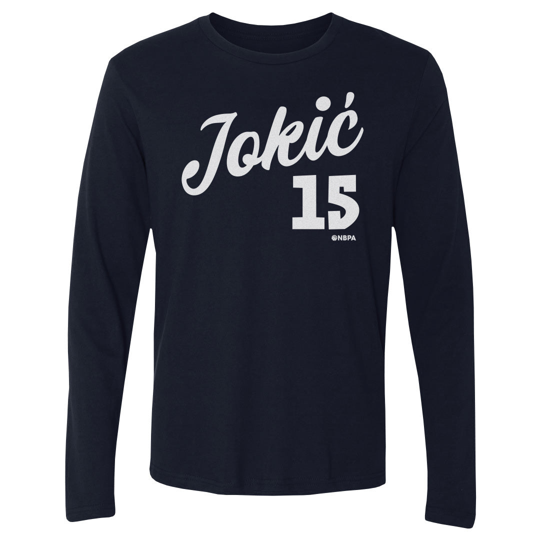 Nikola Jokic Men&#39;s Long Sleeve T-Shirt | 500 LEVEL