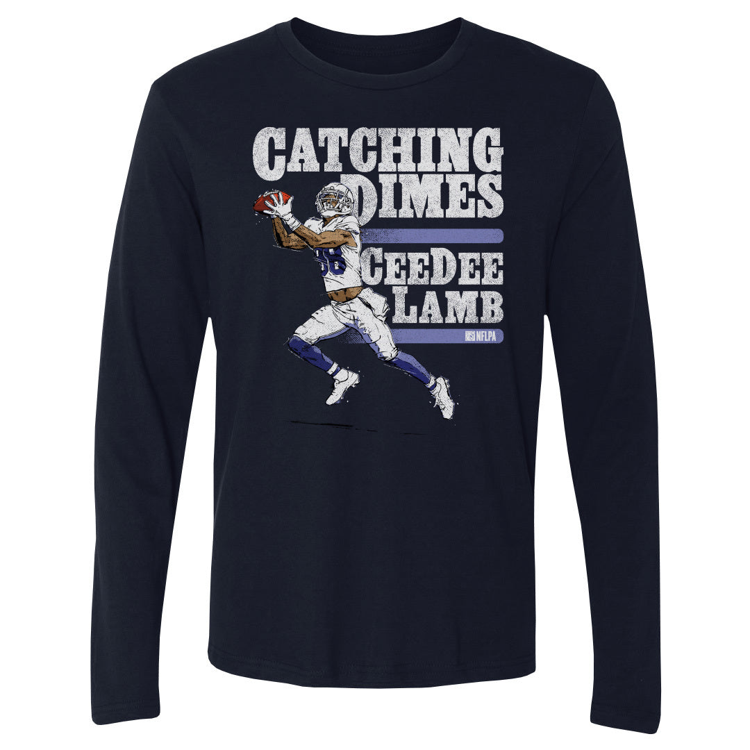 CeeDee Lamb Men&#39;s Long Sleeve T-Shirt | 500 LEVEL