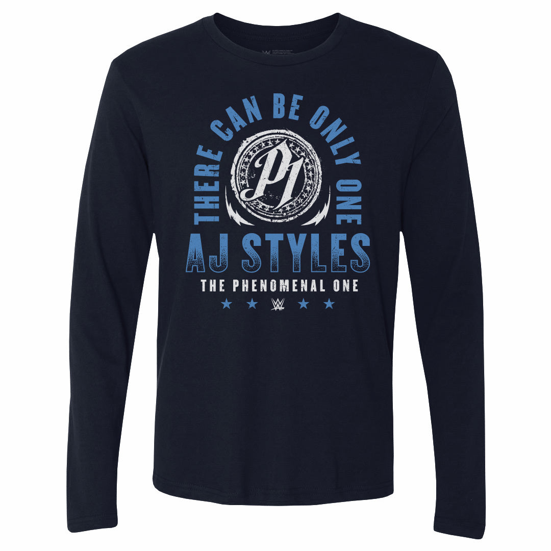 A.J. Styles Men&#39;s Long Sleeve T-Shirt | 500 LEVEL