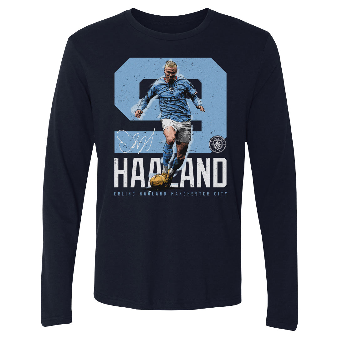 Erling Haaland Men&#39;s Long Sleeve T-Shirt | 500 LEVEL