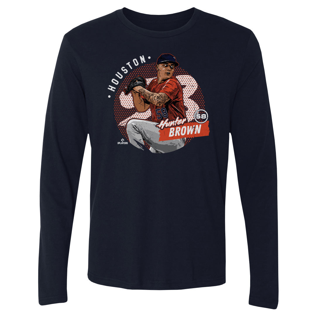 Hunter Brown Men&#39;s Long Sleeve T-Shirt | 500 LEVEL