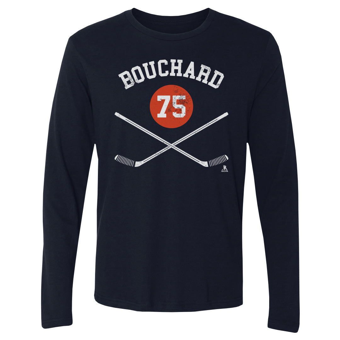 Evan Bouchard Men&#39;s Long Sleeve T-Shirt | 500 LEVEL