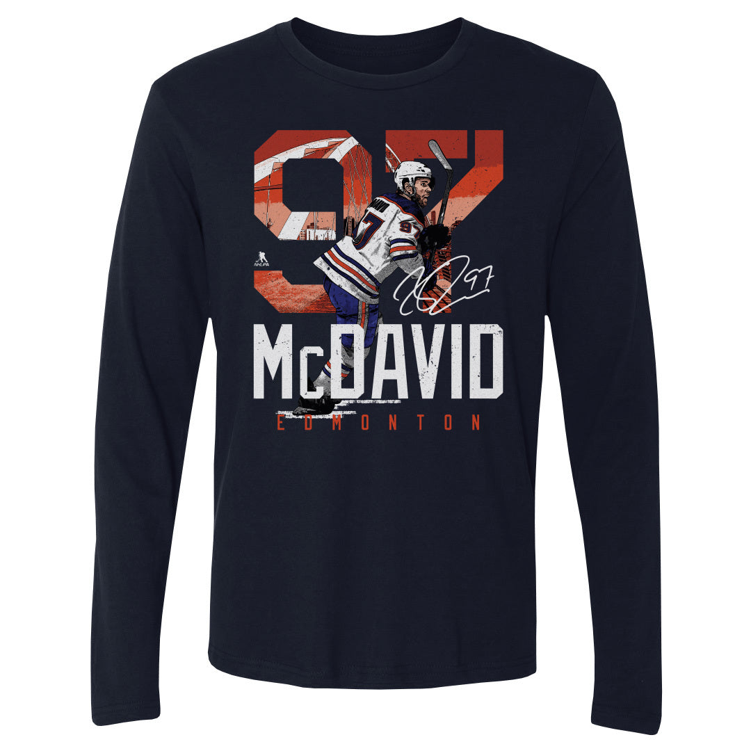 Connor McDavid Men&#39;s Long Sleeve T-Shirt | 500 LEVEL