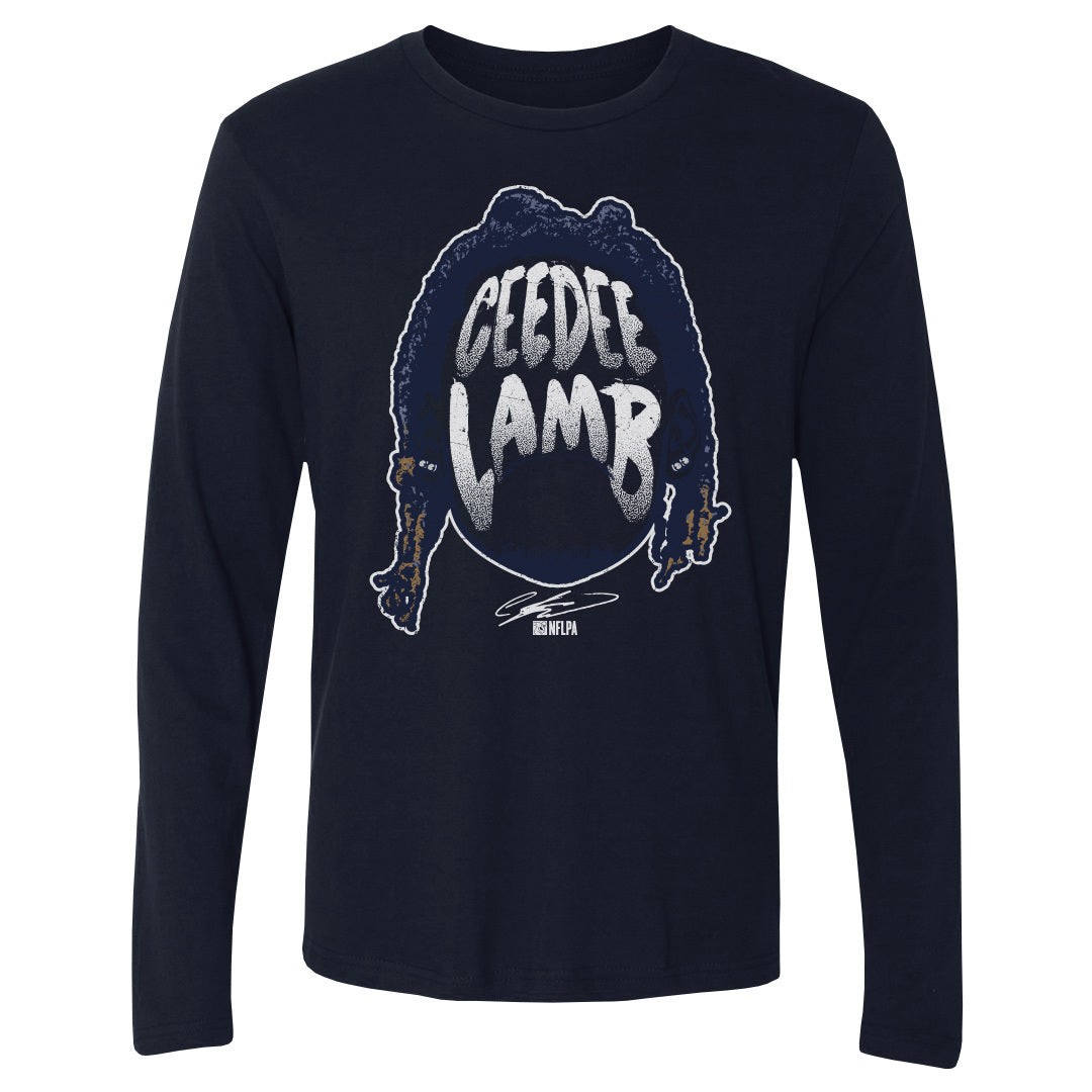 CeeDee Lamb Men&#39;s Long Sleeve T-Shirt | 500 LEVEL