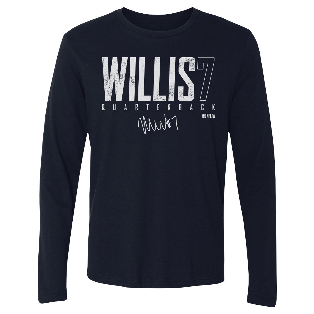 Malik Willis Men&#39;s Long Sleeve T-Shirt | 500 LEVEL