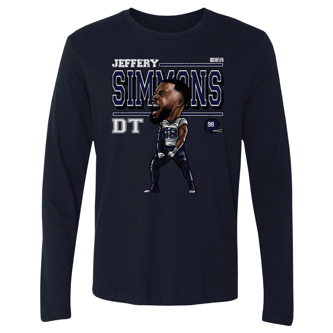 Jeffery Simmons Men&#39;s Long Sleeve T-Shirt | 500 LEVEL