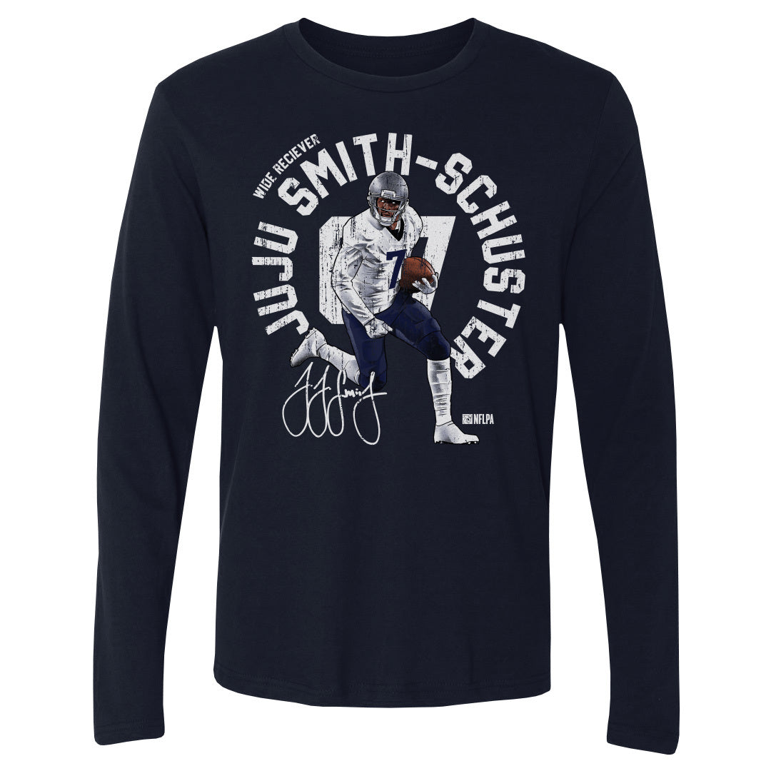 JuJu Smith-Schuster Men's Long Sleeve T-Shirt, New England Football Men's  Long Sleeve T-Shirt