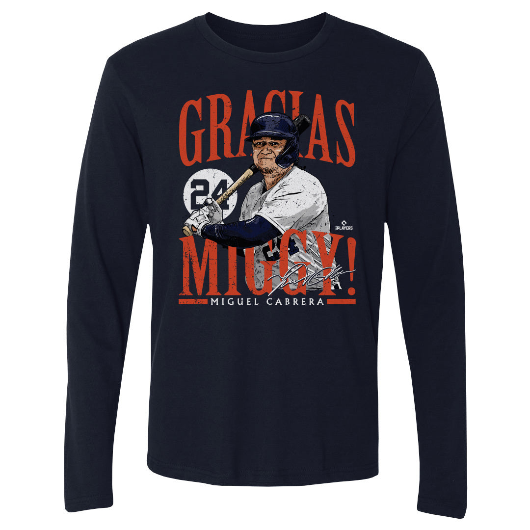  500 LEVEL Miguel Cabrera Long Sleeve Shirt - Miguel Cabrera  Detroit Gracias : Sports & Outdoors