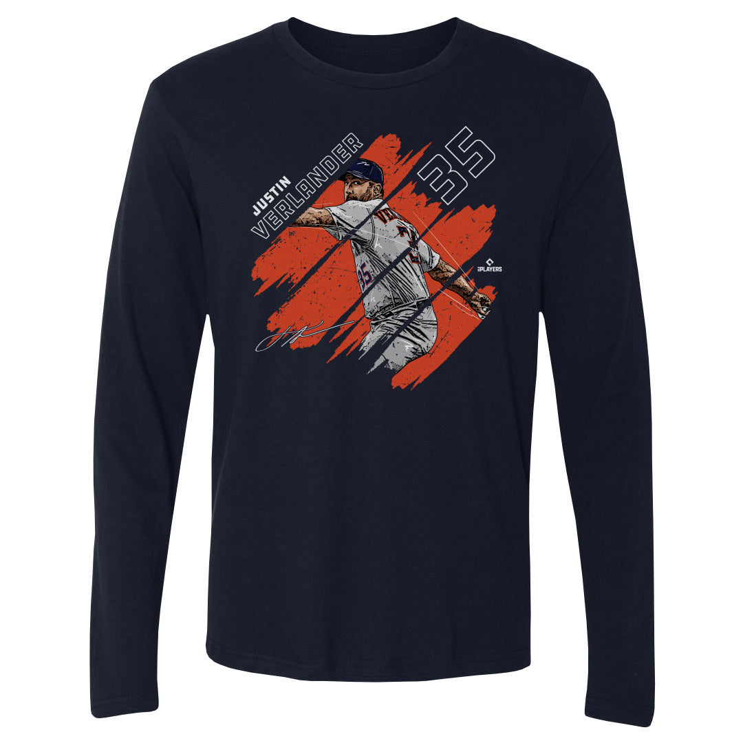 Justin Verlander Men&#39;s Long Sleeve T-Shirt | 500 LEVEL