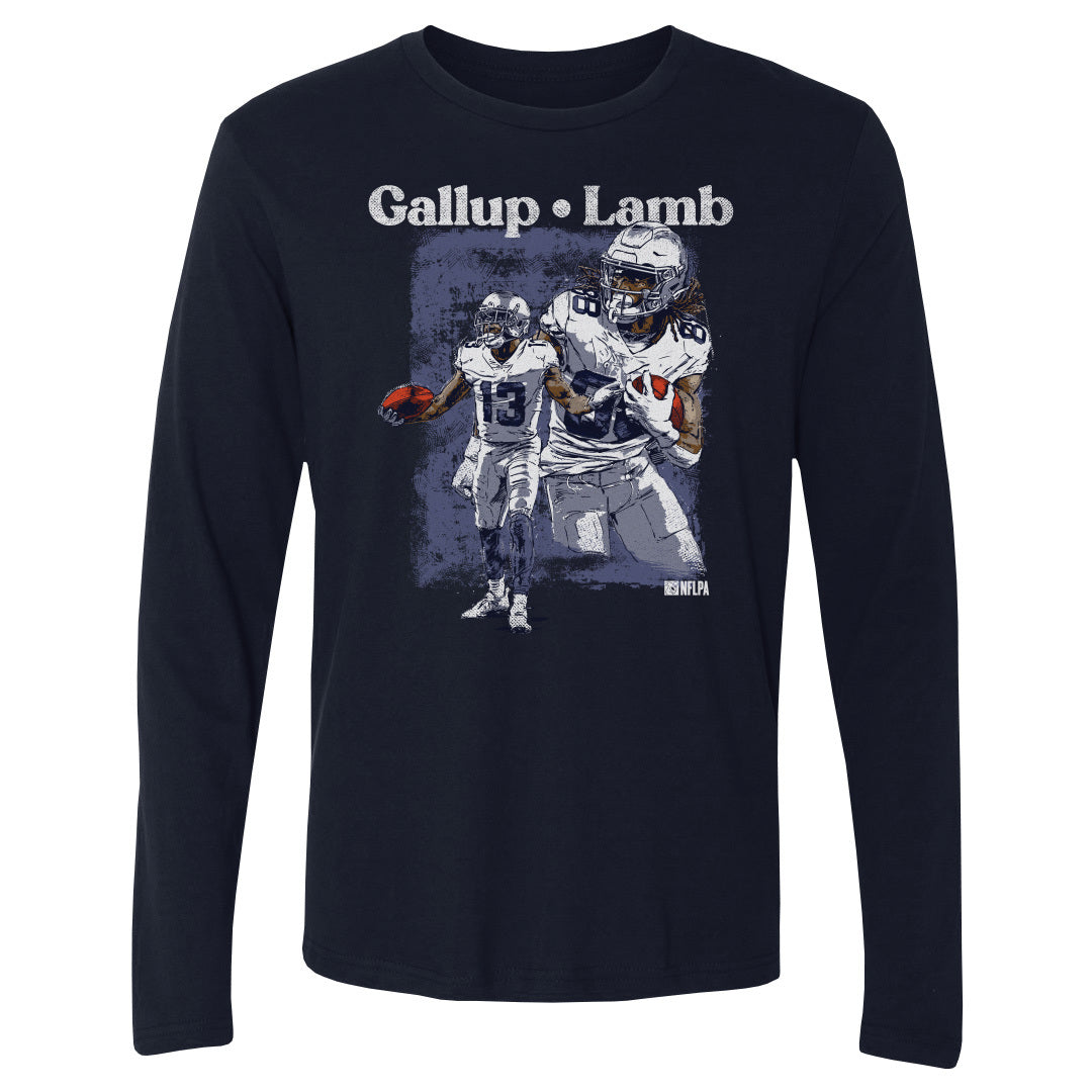 CeeDee Lamb Men&#39;s Long Sleeve T-Shirt | 500 LEVEL