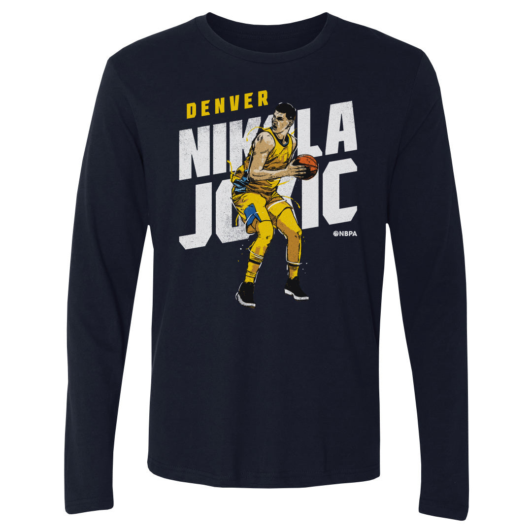 Nikola Jokic Men&#39;s Long Sleeve T-Shirt | 500 LEVEL