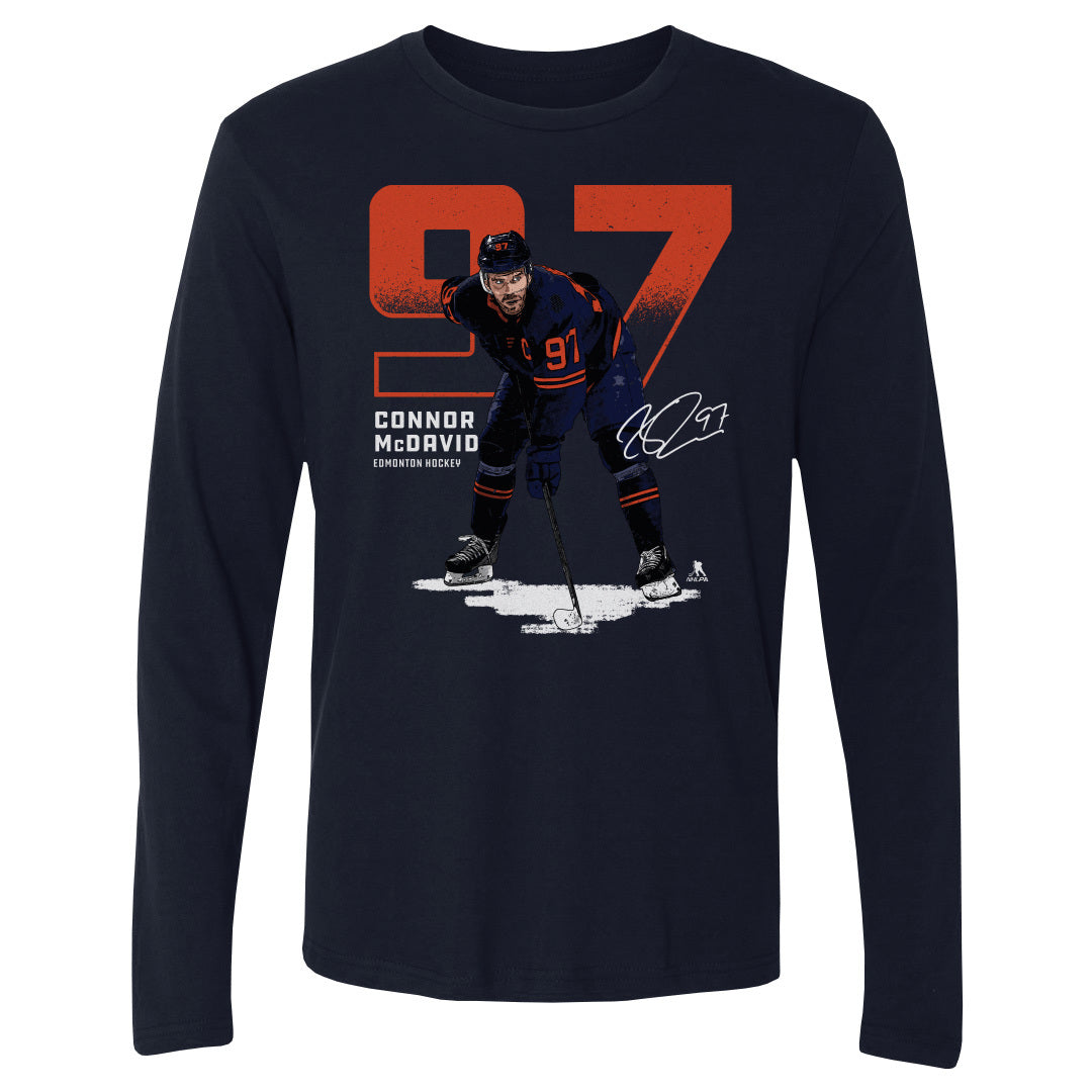 Connor McDavid Men&#39;s Long Sleeve T-Shirt | 500 LEVEL