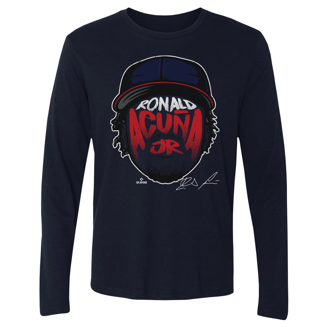 Ronald Acuna Jr. Men&#39;s Long Sleeve T-Shirt | 500 LEVEL