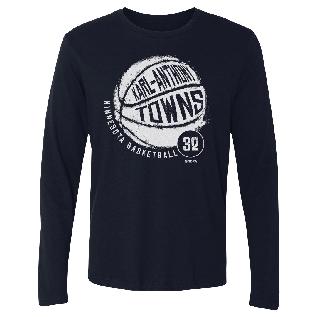 Karl-Anthony Towns Men&#39;s Long Sleeve T-Shirt | 500 LEVEL