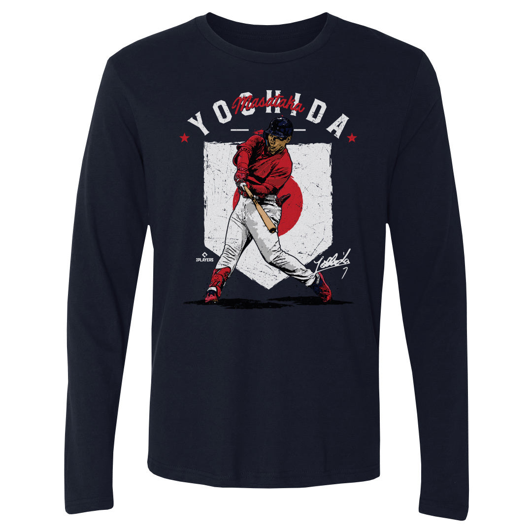 Boston Red Sox Masataka Yoshida Men's Crewneck Sweatshirt - Heather Gray - Boston | 500 Level Major League Baseball Players Association (MLBPA)