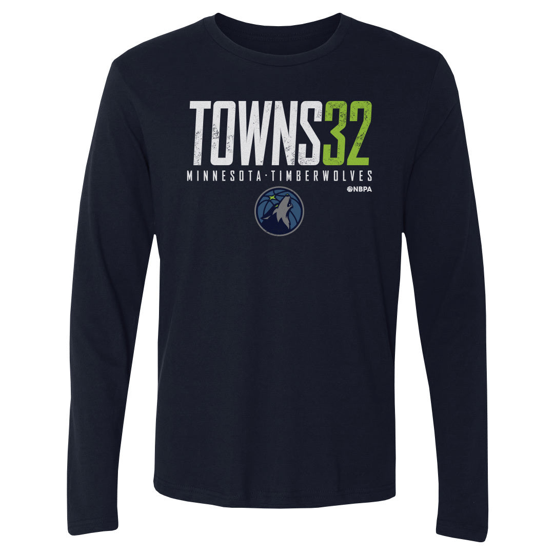 Karl-Anthony Towns Men&#39;s Long Sleeve T-Shirt | 500 LEVEL