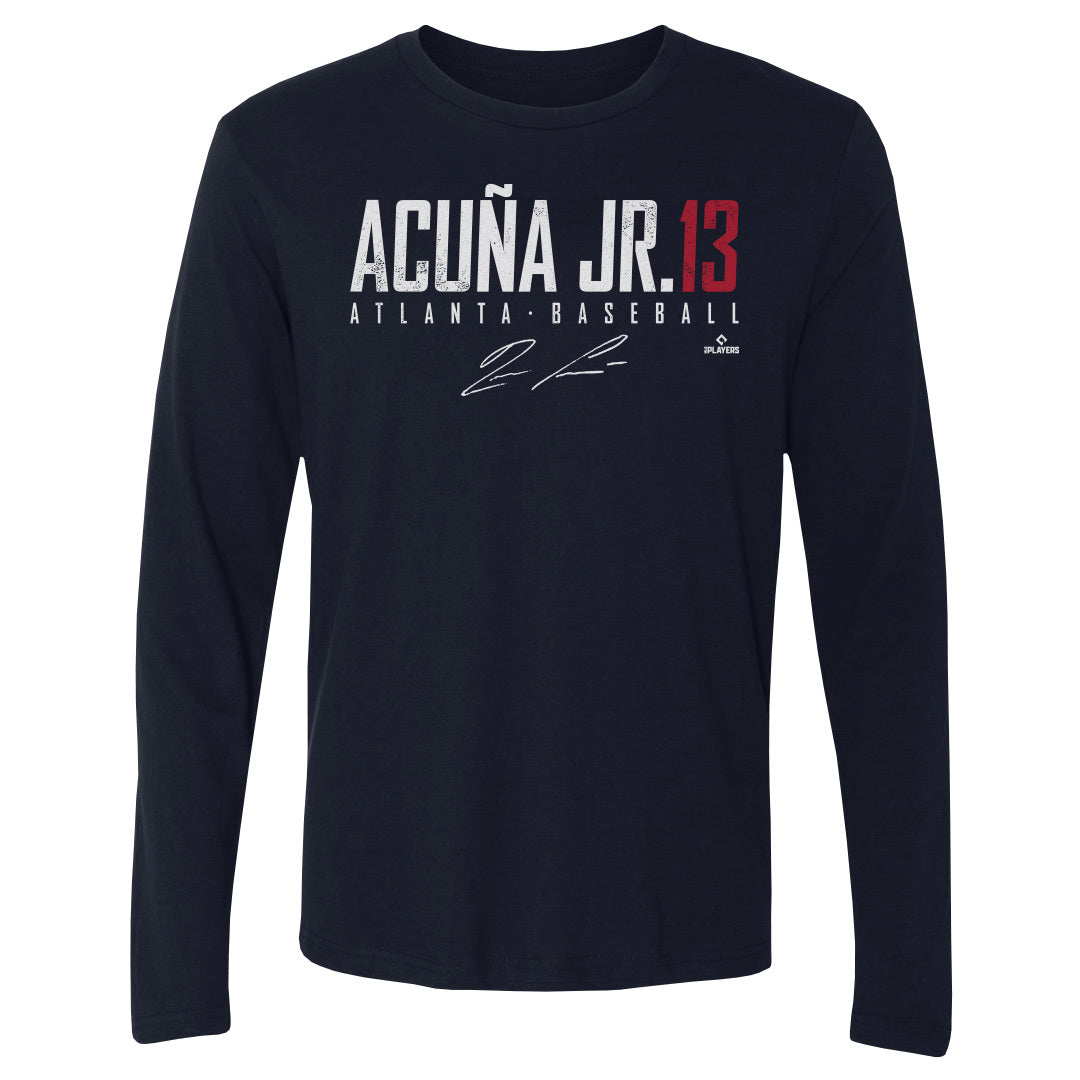 Ronald Acuna Jr. Men&#39;s Long Sleeve T-Shirt | 500 LEVEL