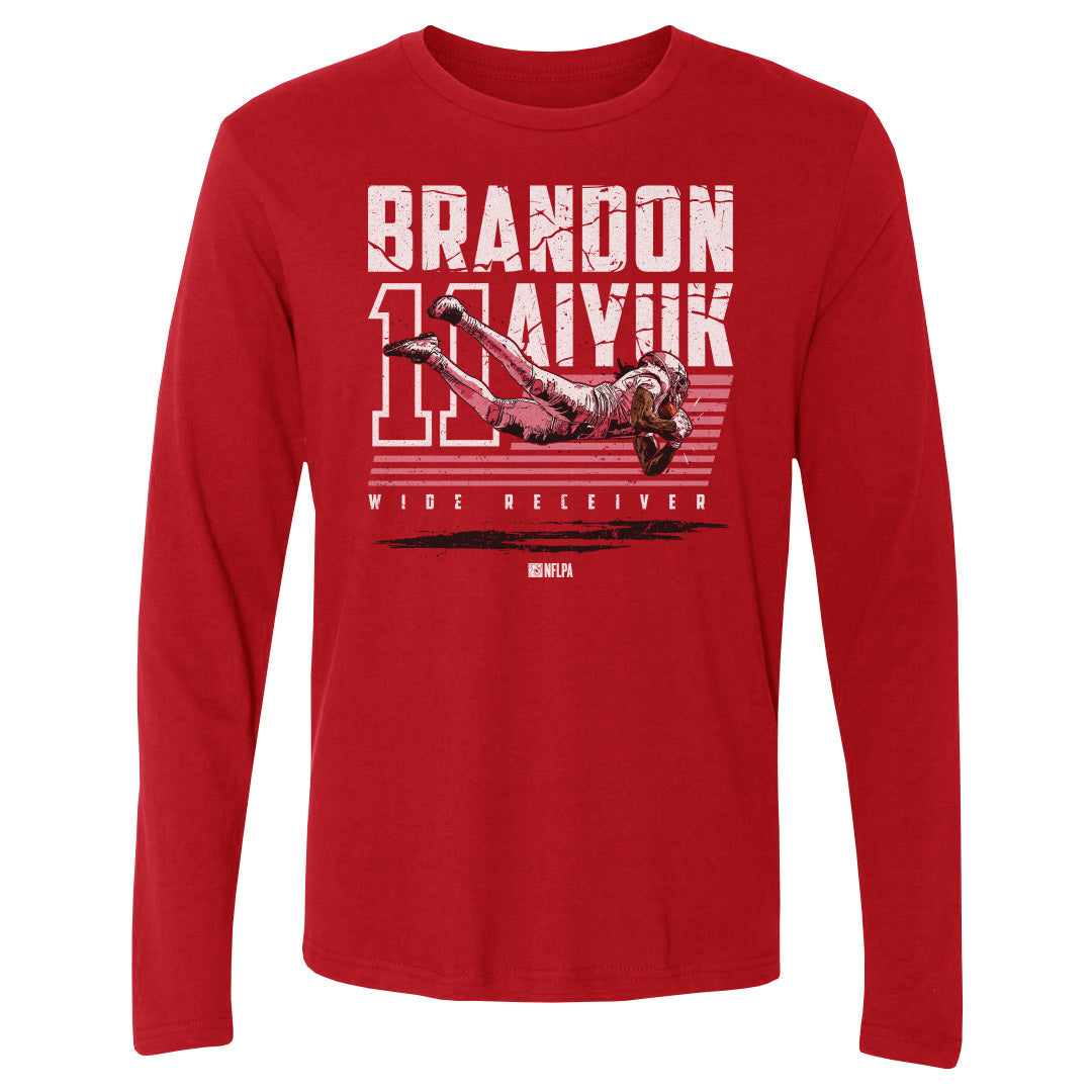 Brandon Aiyuk Men&#39;s Long Sleeve T-Shirt | 500 LEVEL